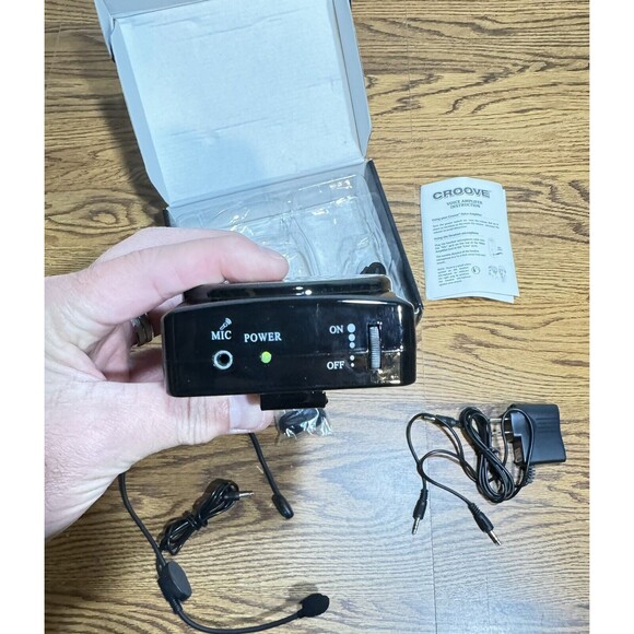 Croove Voice Amplifier Portable Rechargeable Microphone Headset Waistband Clip - Picture 10 of 16